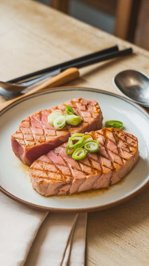 Asian-Inspired Soy & Ginger Grilled Tuna Steaks