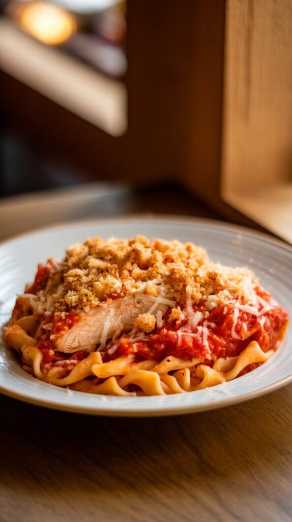 Baked Chicken Parmesan Pasta
