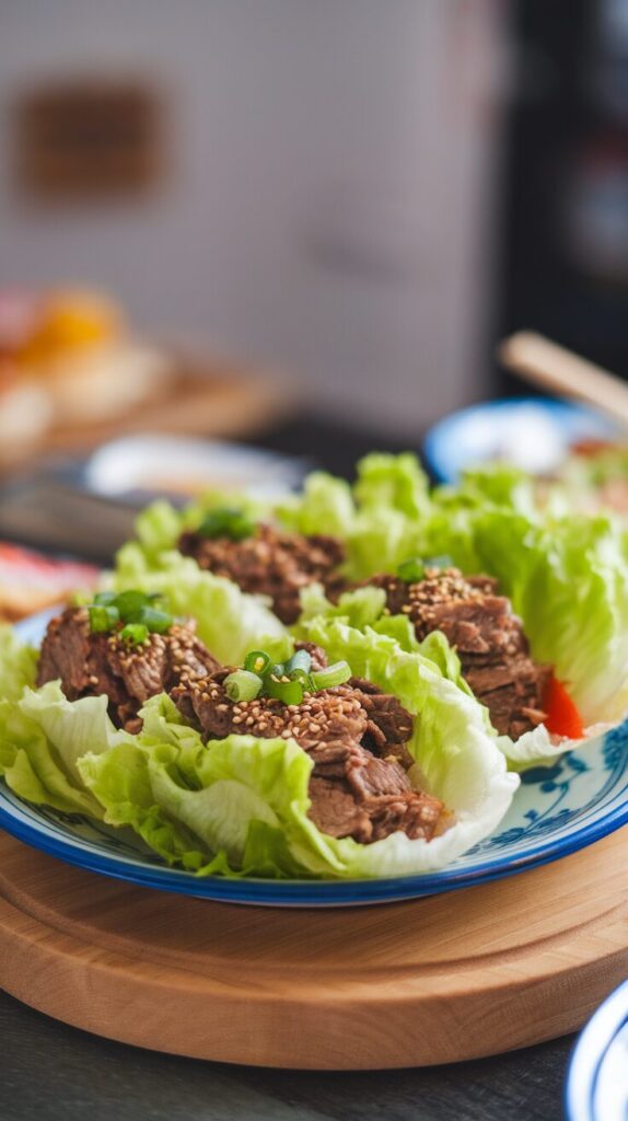Beef Lettuce Wraps (Light but Flavor-Packed)