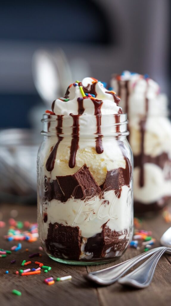 Brownie Sundae Jars