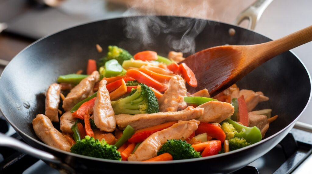 Chicken Stir-Fry with Brown Rice