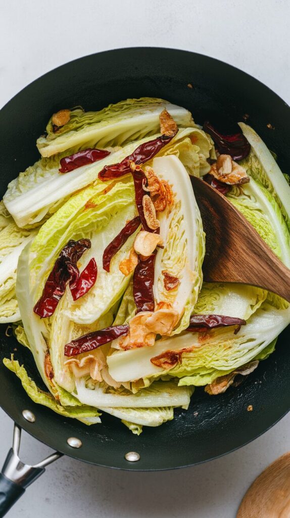 hinese Cabbage Stir-Fry with Chili and Soy