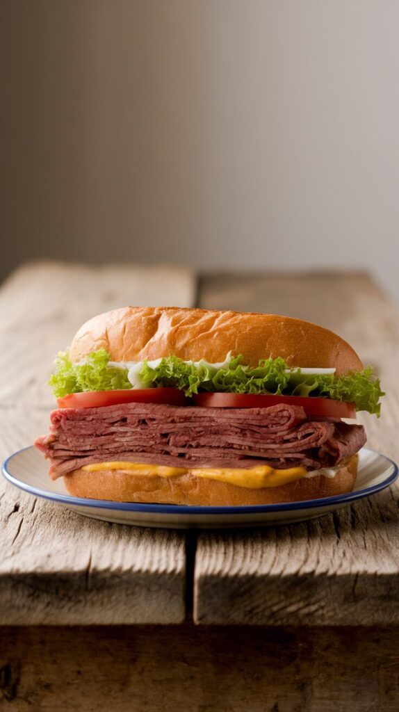 Classic Deli-Style Roast Beef Sandwich