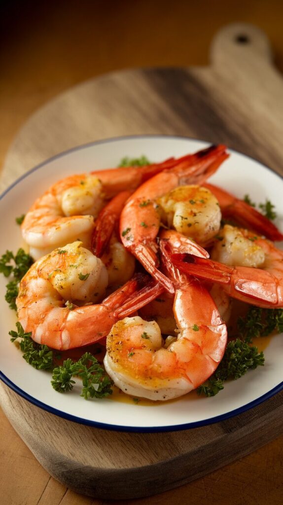 Classic Garlic Butter Grilled Shrimp