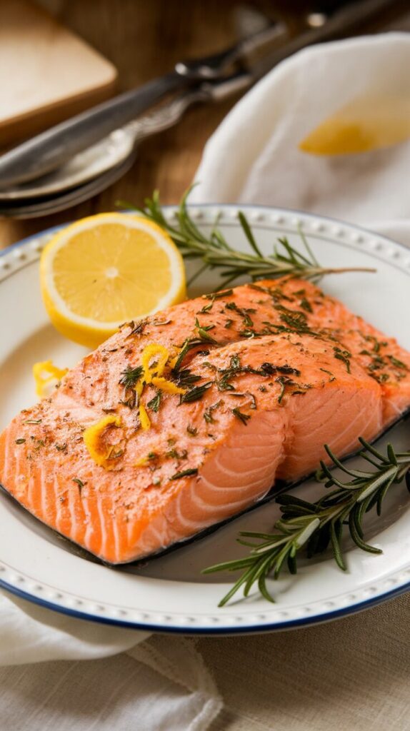 Classic Lemon Herb Grilled Salmon