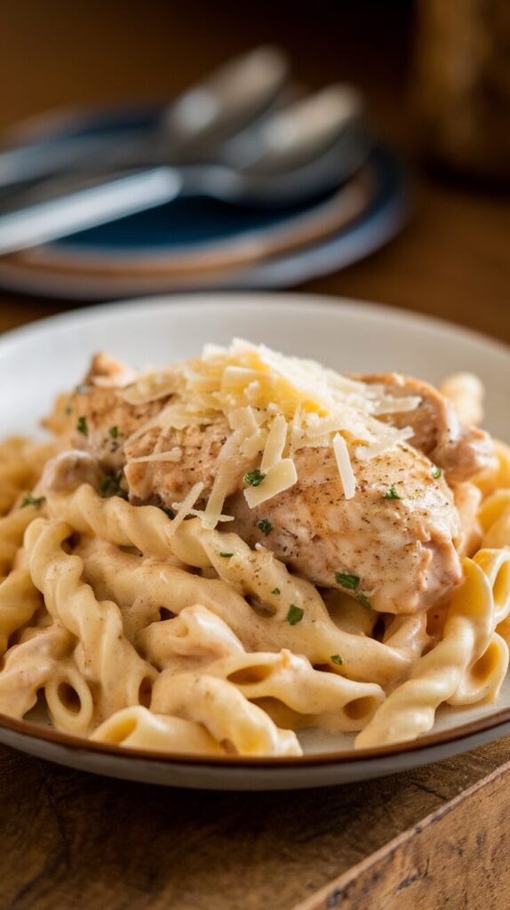 Creamy Garlic Parmesan Chicken Pasta