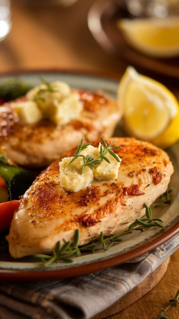 Garlic Butter Chicken Breast With Herbs