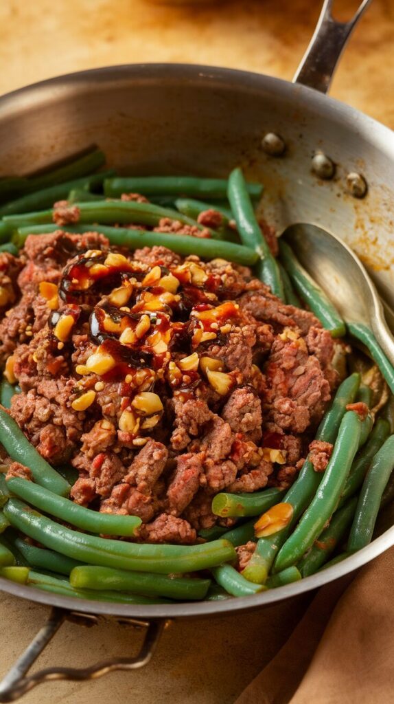 Garlic Butter Ground Beef Stir Fry