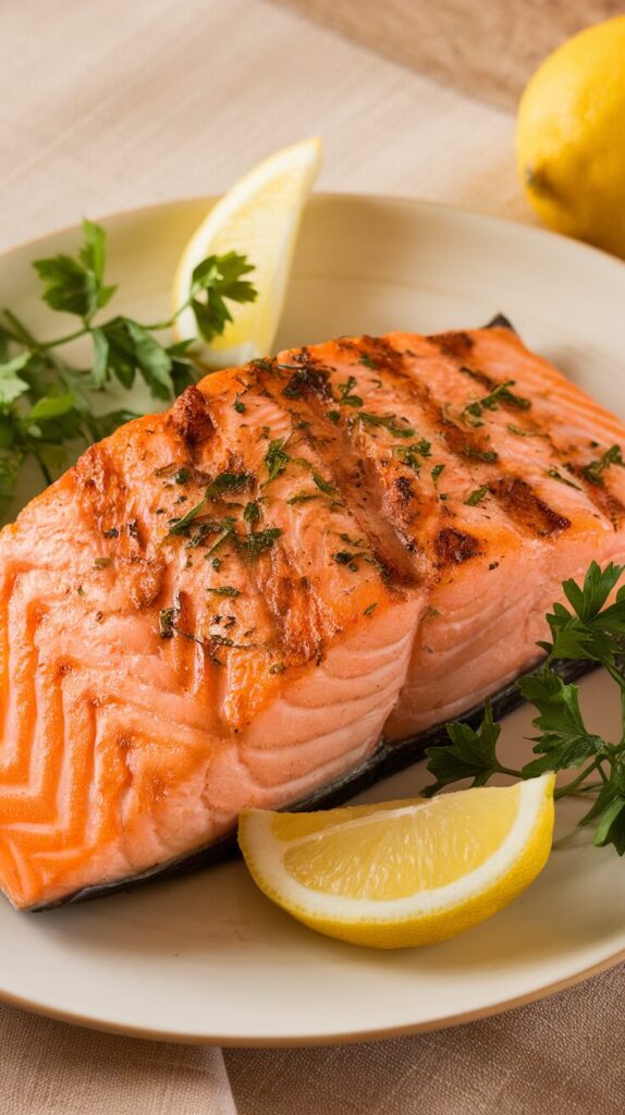 Grilled Lemon Garlic Salmon