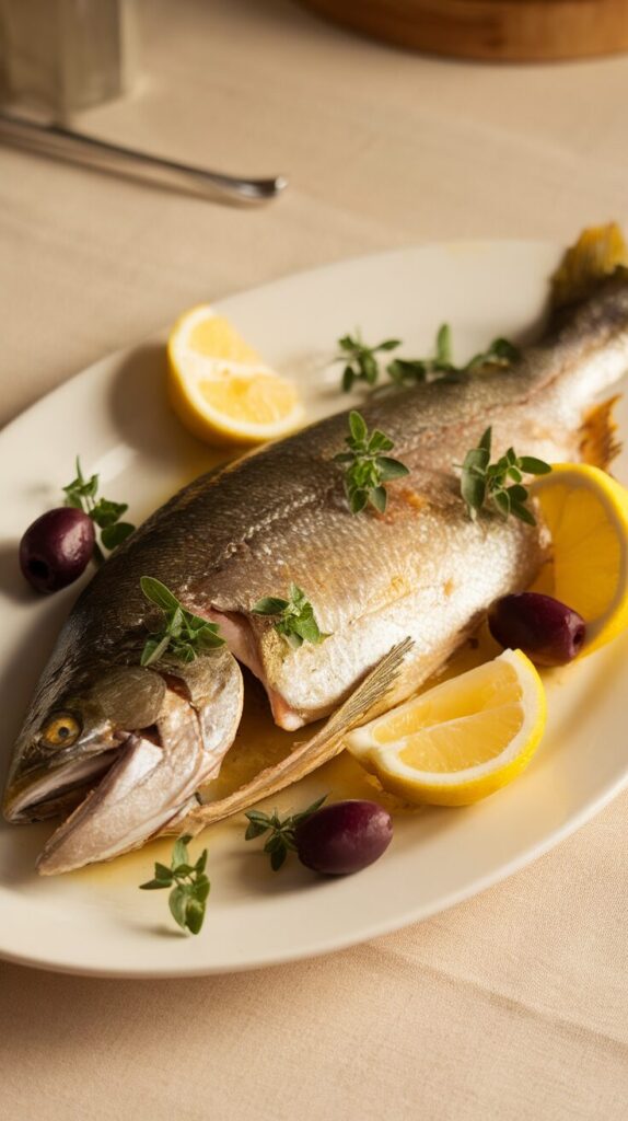 Mediterranean Baked Trout