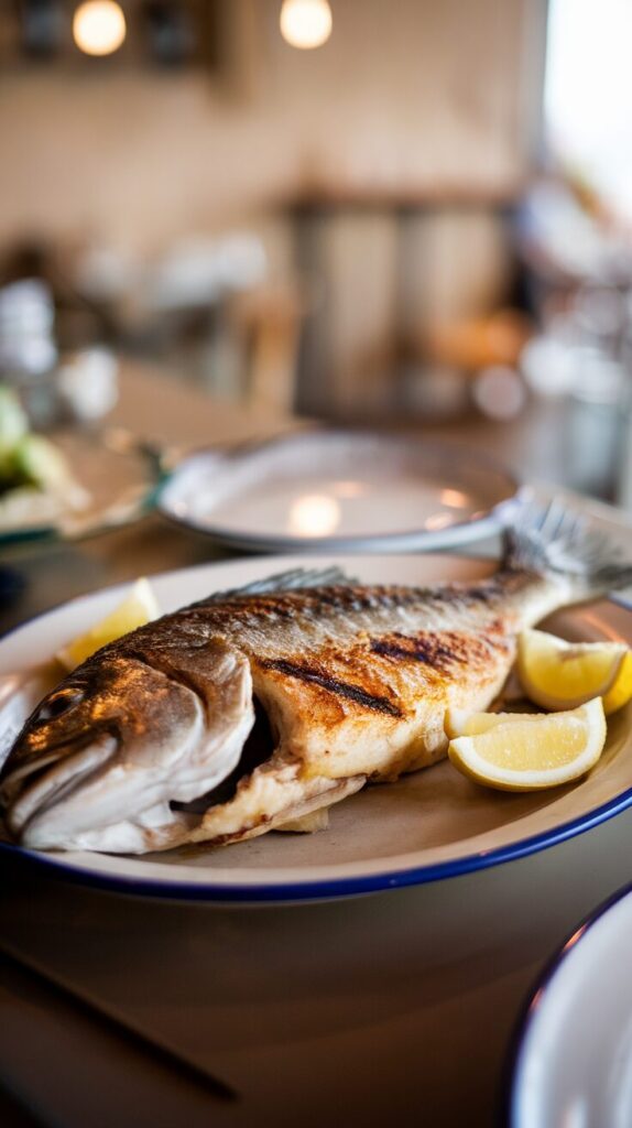Mediterranean Grilled Sea Bass