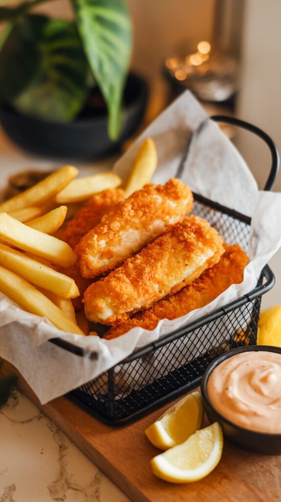 Panko-Crusted Fish and Chips
