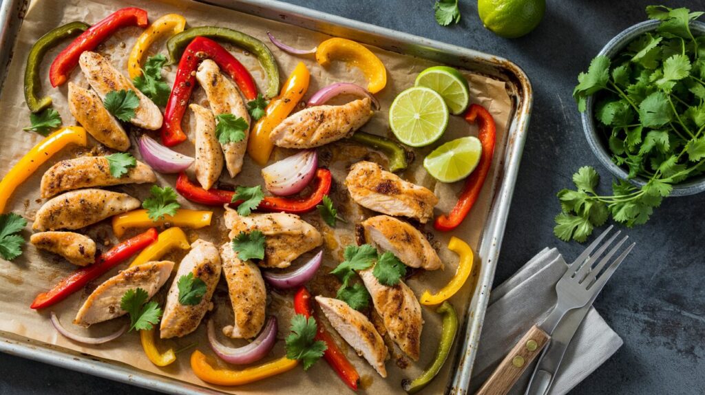 Sheet Pan Chicken Fajitas