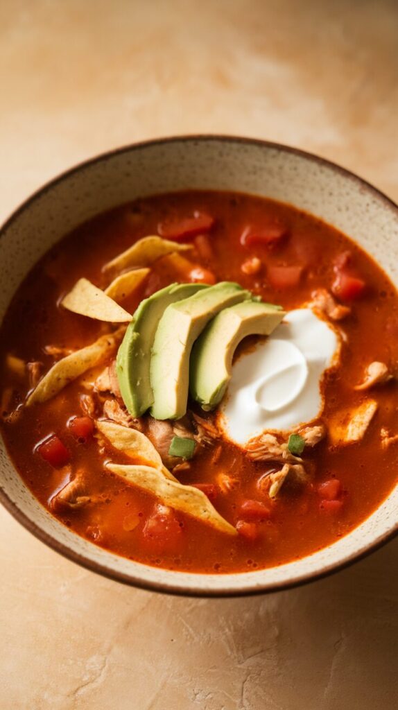 Spicy Chicken Tortilla Soup