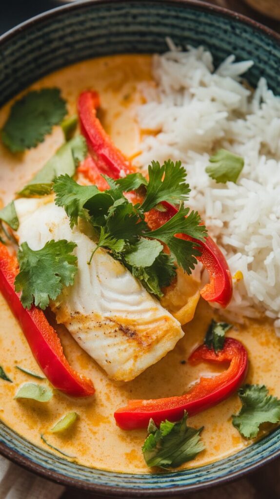 Spicy Thai Coconut Fish Curry