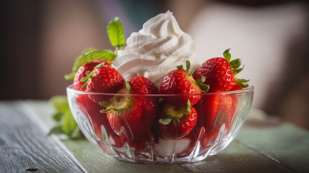 Strawberries with Whipped Cream