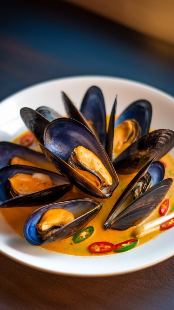 Thai Coconut Curry Mussels