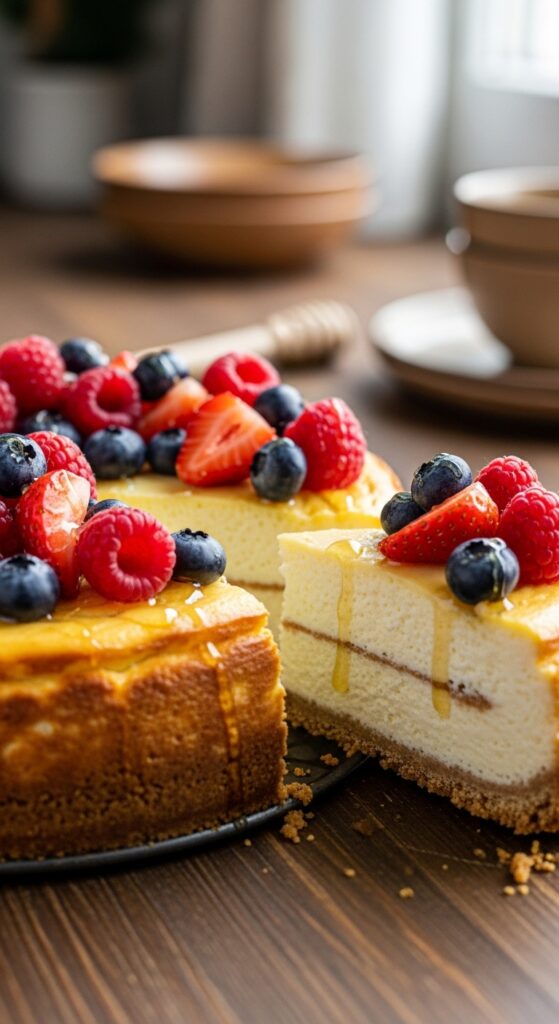 Baked Cottage Cheese Cheesecake