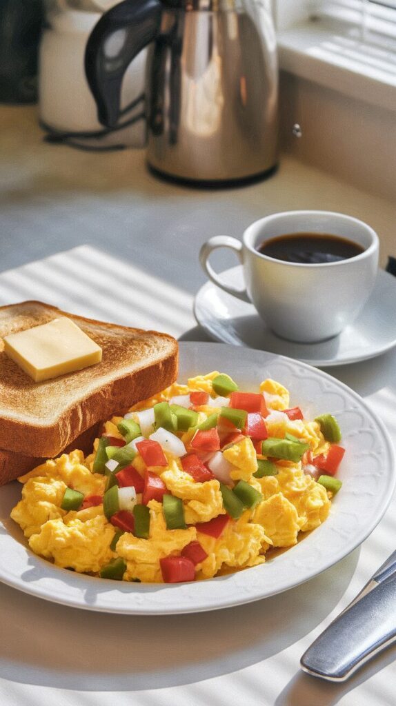 Bell Pepper and Egg Breakfast Scramble