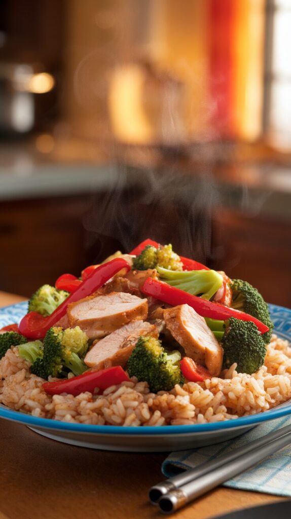 Broccoli and Chicken Stir-Fry