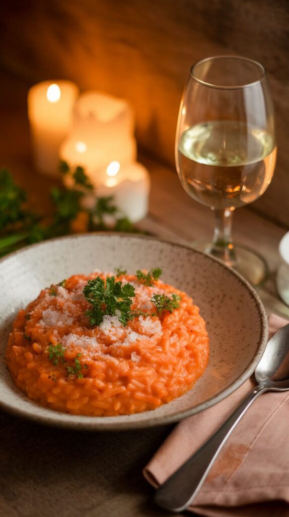 Carrot Risotto with Parmesan