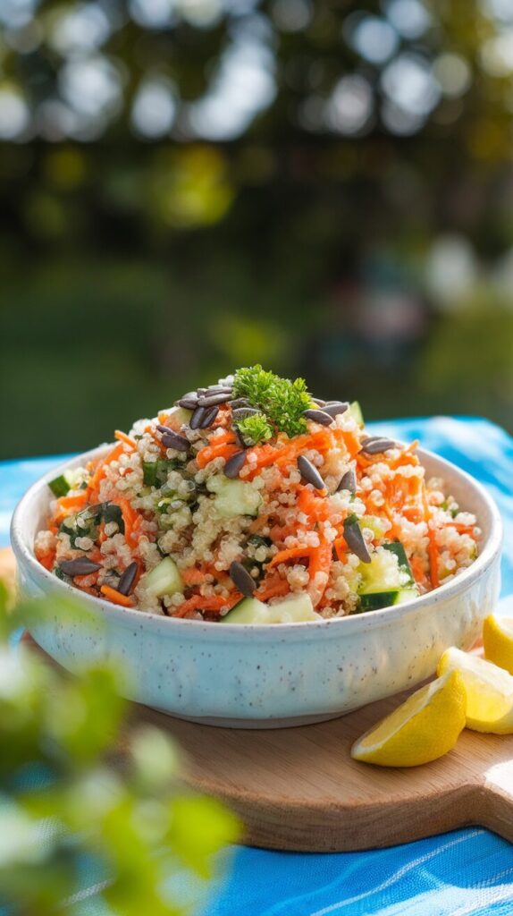 Carrot and Quinoa Salad with Lemon Dressing
