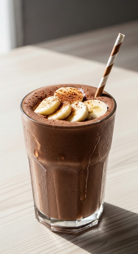 Chocolate Banana Protein Smoothie