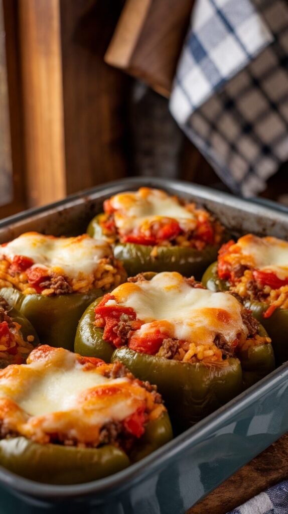 Classic Stuffed Green Bell Peppers