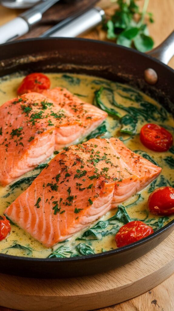 Creamy Garlic Tuscan Salmon