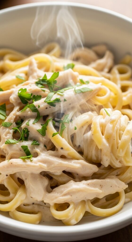 Creamy Slow Cooker Chicken Alfredo