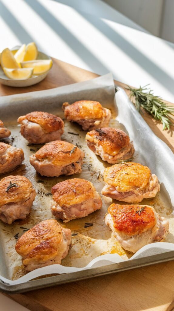 Crispy Baked Chicken Thighs