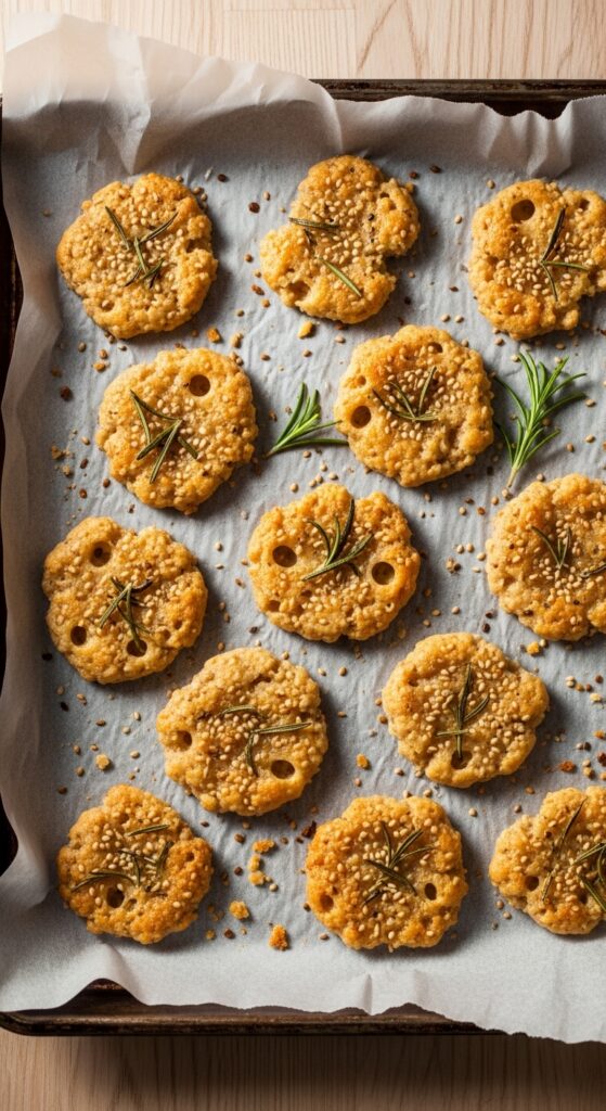 Crispy Sourdough Crackers