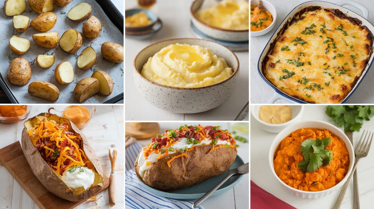 Dishes with potatoes