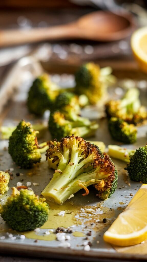 Garlic Butter Roasted Broccoli