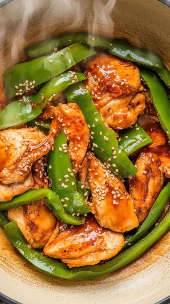 Green Bell Pepper Stir-Fry