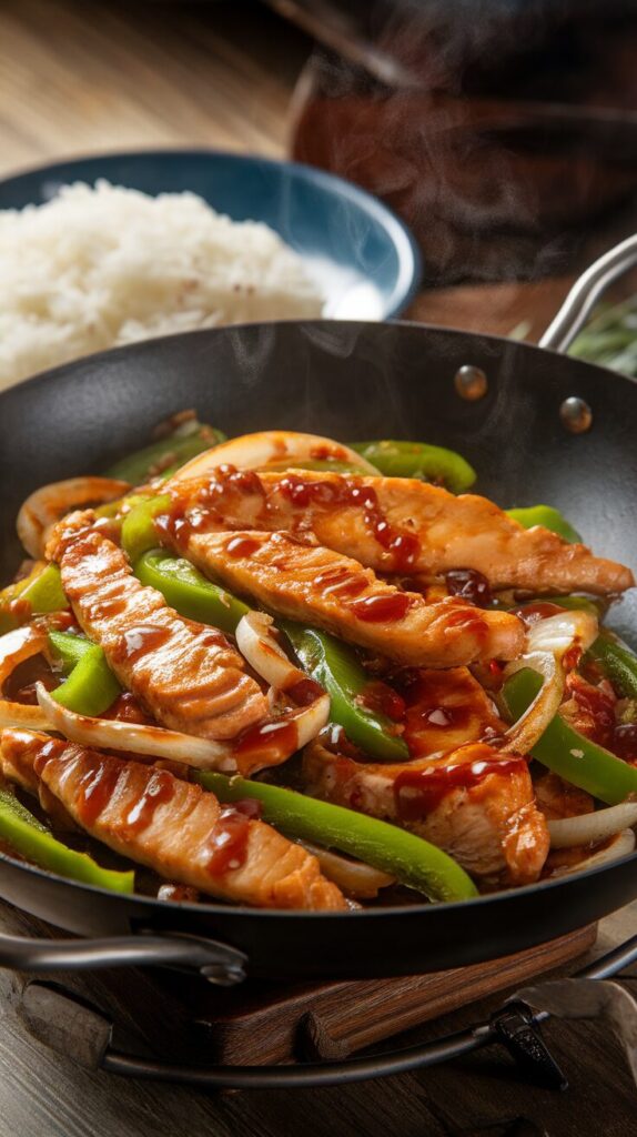 Green Pepper Stir-Fry with Chicken