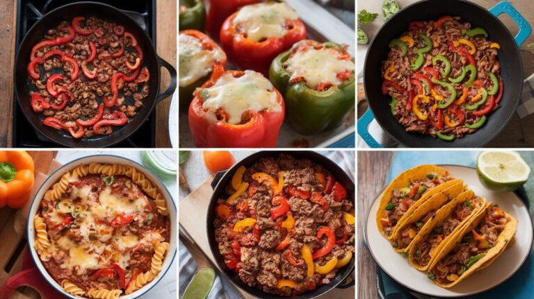 Ground beef and bell pepper recipes