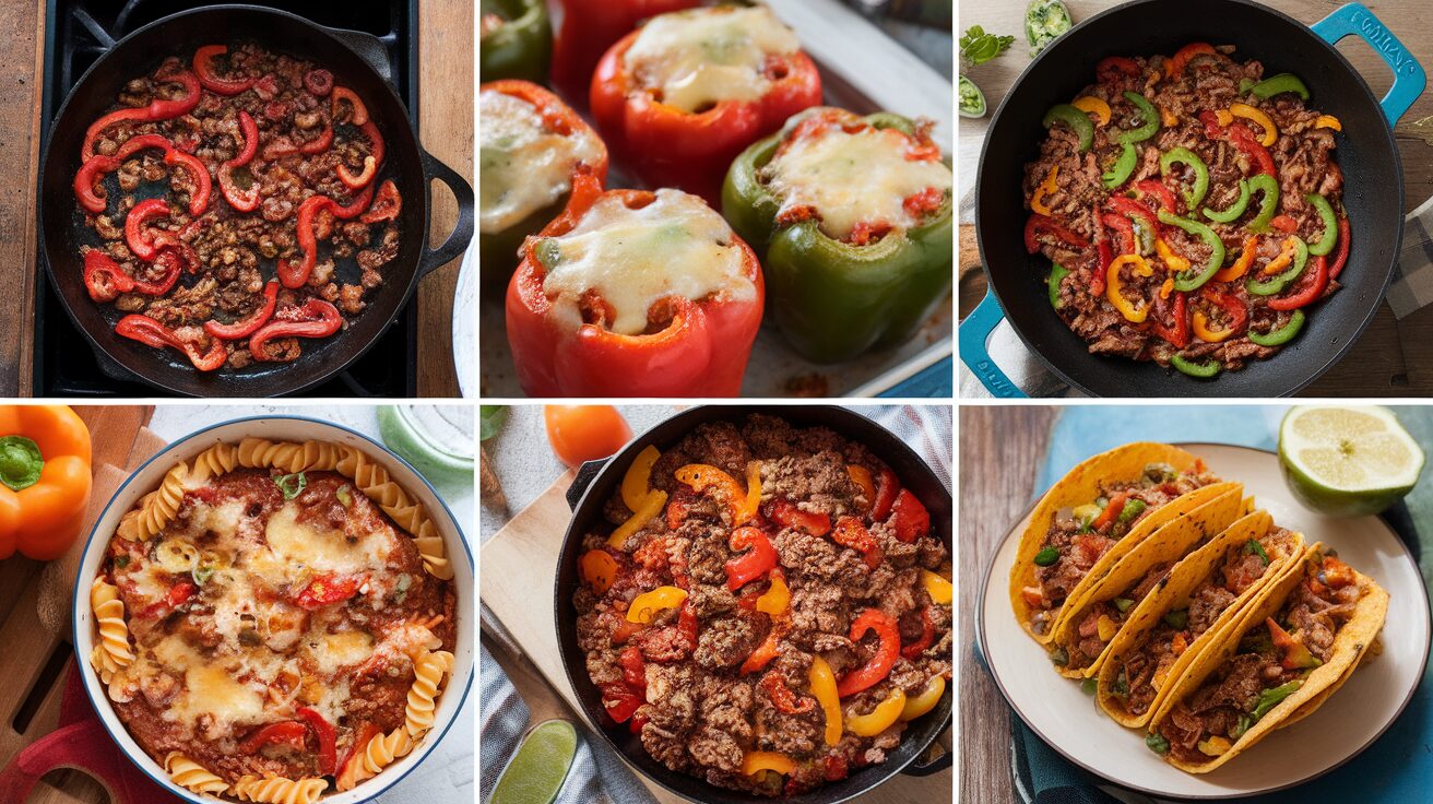 Ground beef and bell pepper recipes