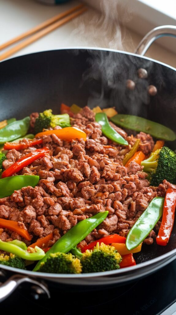 Hamburger Meat Stir-Fry