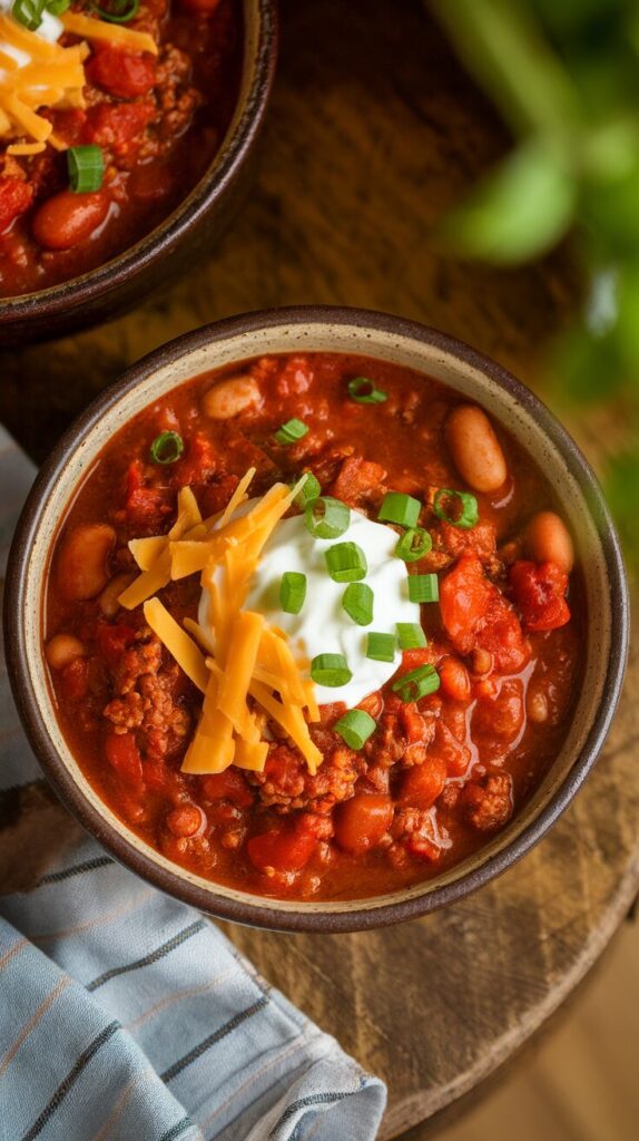 Hearty Crushed Tomato Chili