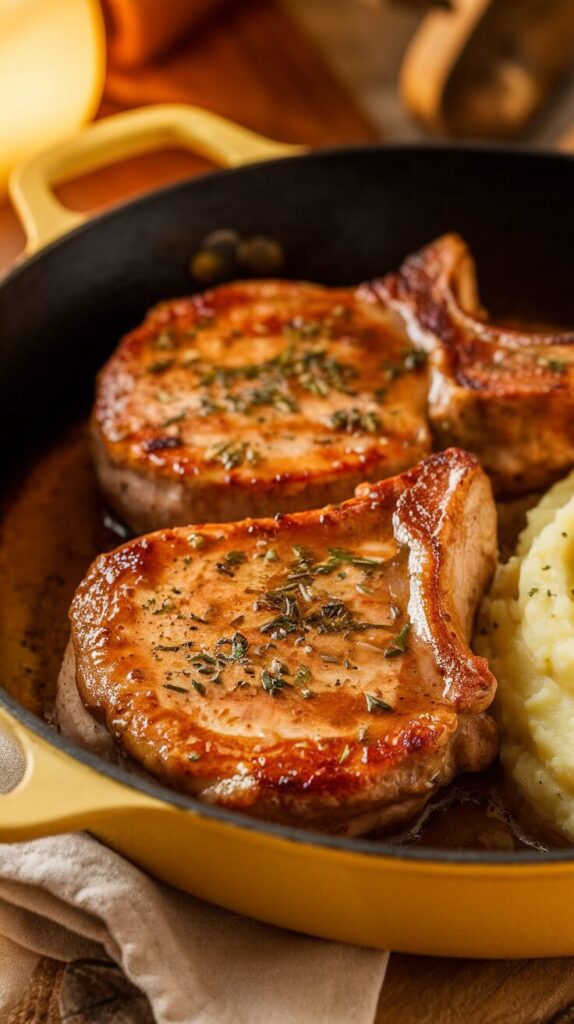 Honey Mustard Glazed Pork Chops