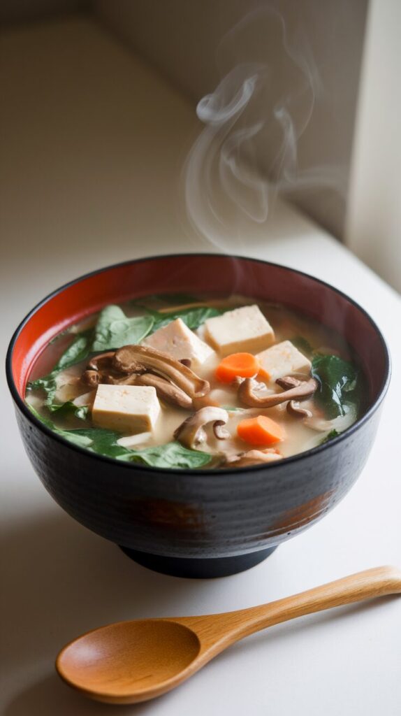 Japanese Miso Soup with Veggies