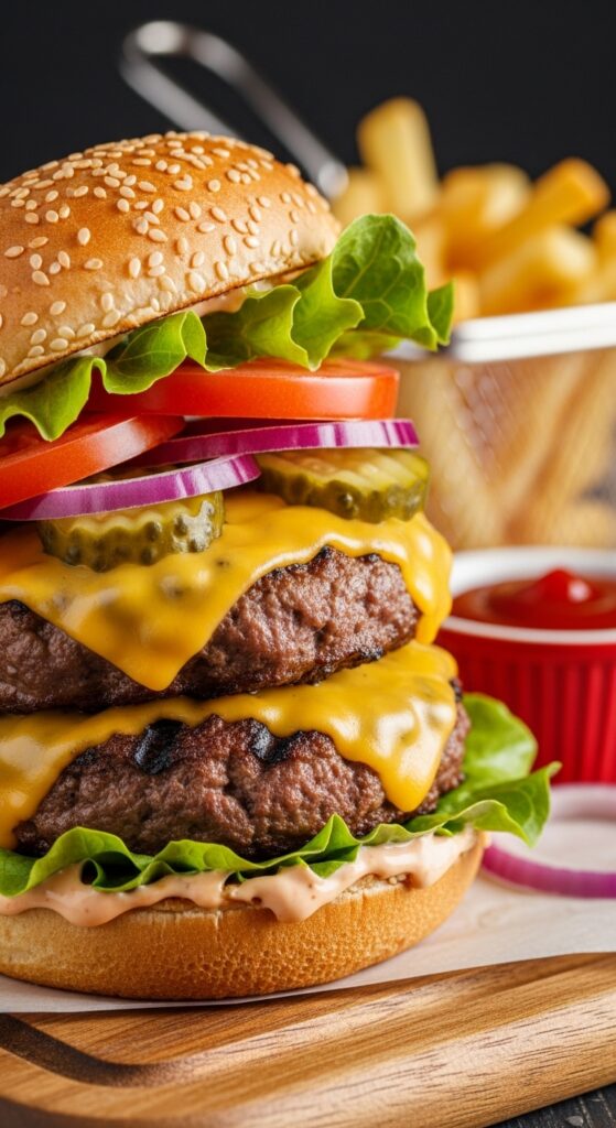 Juicy Homemade Beef Burgers