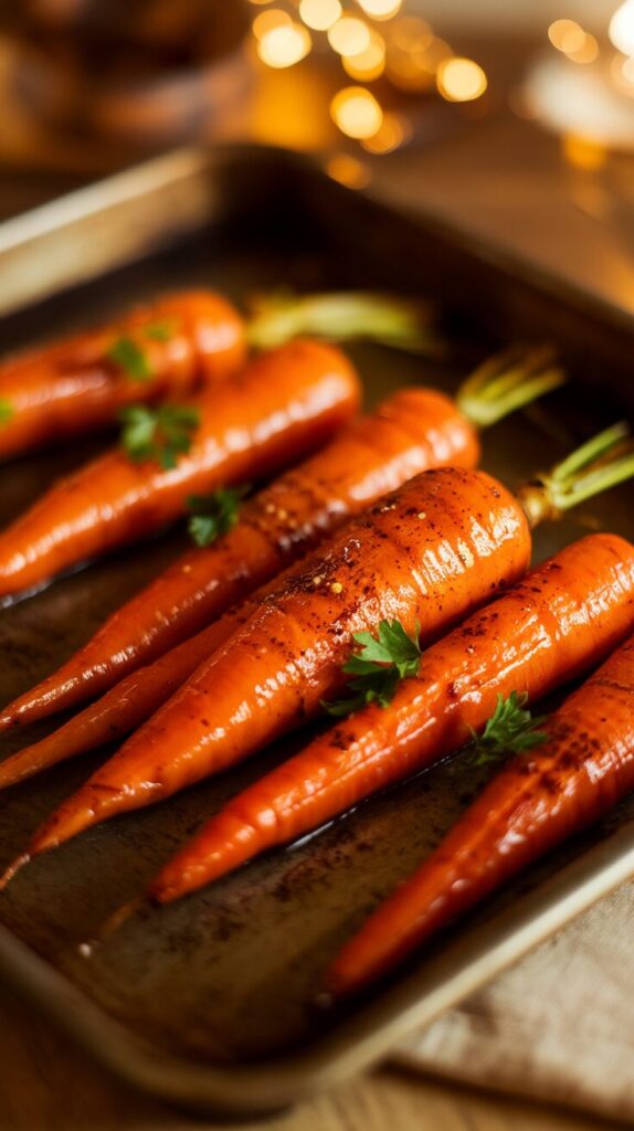 Maple Glazed Roasted Carrots