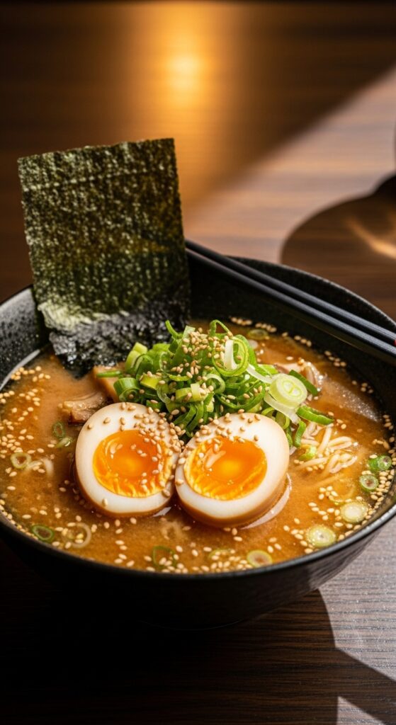 Miso Ramen with Soft-Boiled Egg