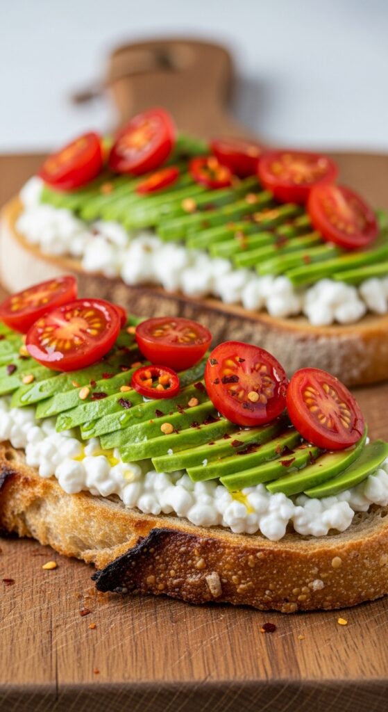 Savory Cottage Cheese Toast