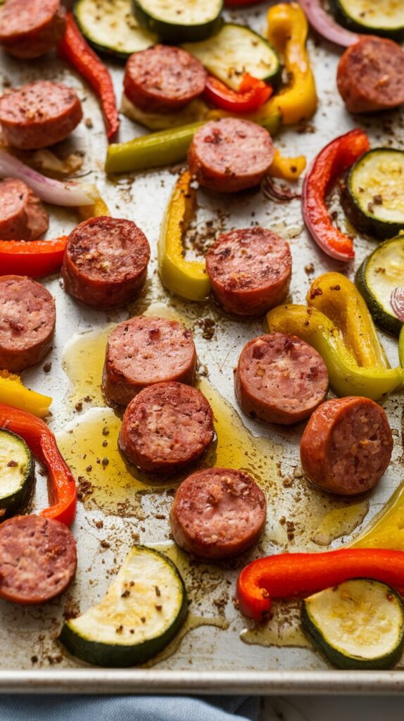 Sheet Pan Sausage and Veggies