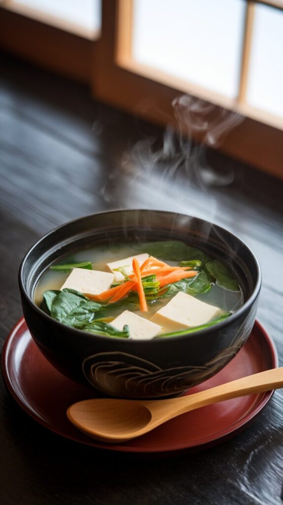 Simple Miso Soup with Veggies