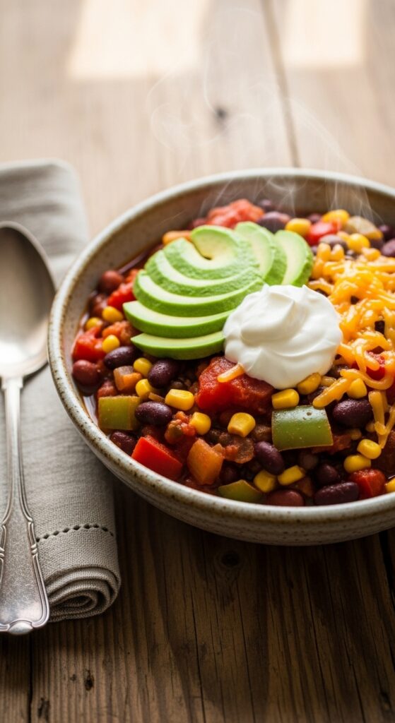 Slow Cooker Veggie Chili