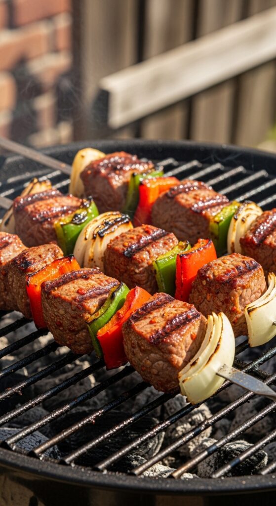 Spicy Beef Kebabs